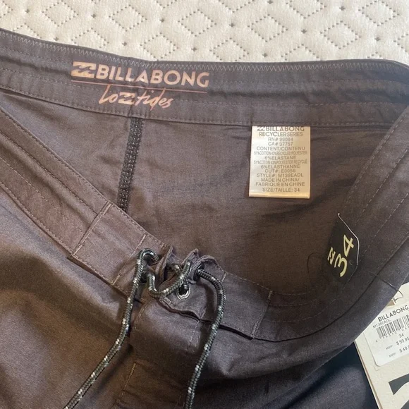 Billabong Lo Tides Recycler series mens swim shorts size 34 brand new with tags - Picture 4 of 11